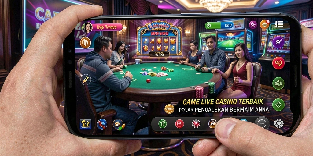 Tampilan gameplay Live Casino yang menegangkan di 8768.