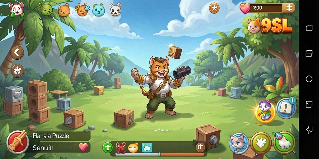 Tampilan gameplay <strong>9SL</strong> yang penuh warna dan menarik.