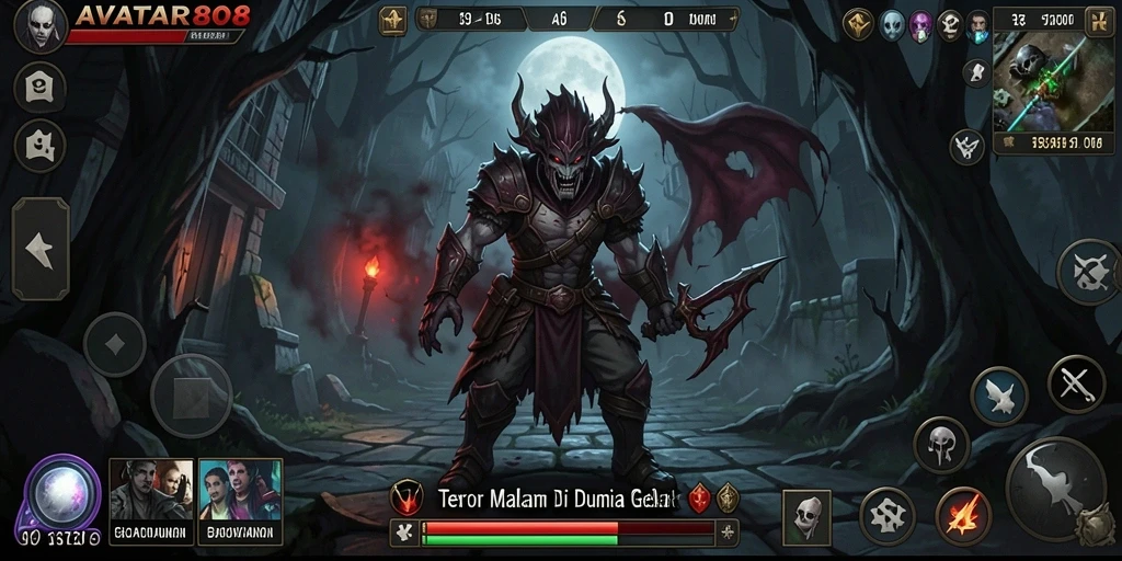 Gameplay menegangkan AVATAR808 dalam suasana horor yang mencekam.