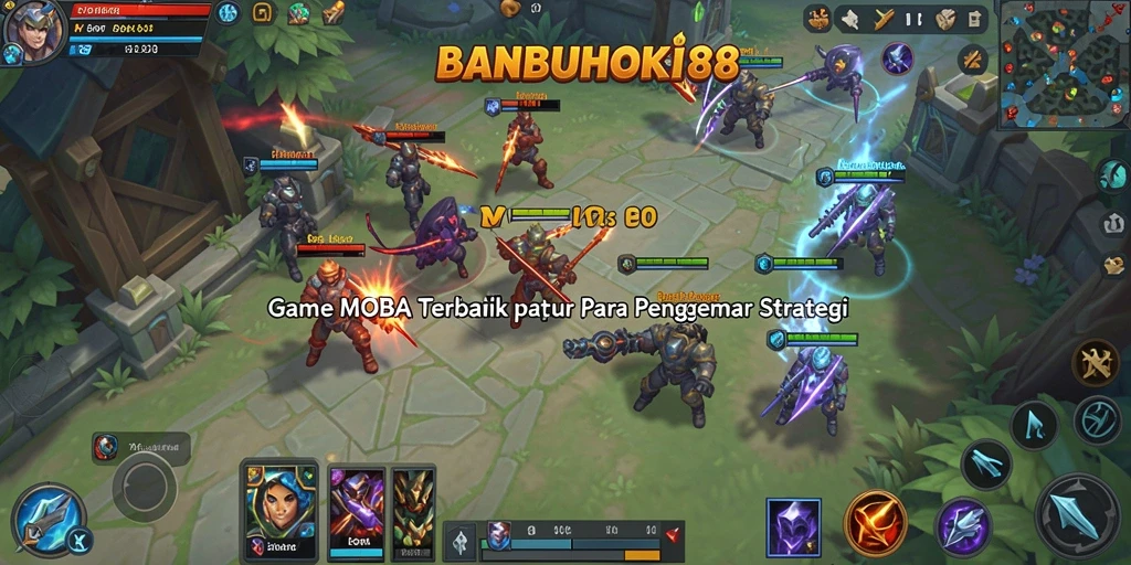 Tangkapan layar gameplay menampilkan pertempuran strategis di <strong>BANBUHOKI88</strong>.