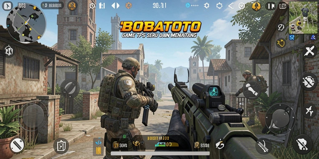 Tangkapan layar BOBATOTO menampilkan aksi seru dalam permainan TPS.