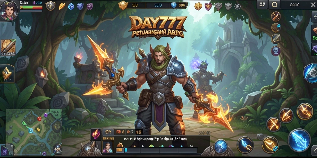 Tampilan menarik gameplay ARPG DAY777 yang mendebarkan.