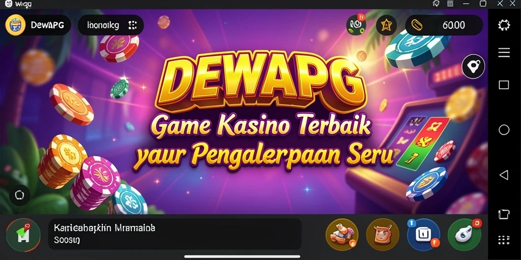 Tampilan gameplay seru DEWAPG dengan grafis menarik kasino.