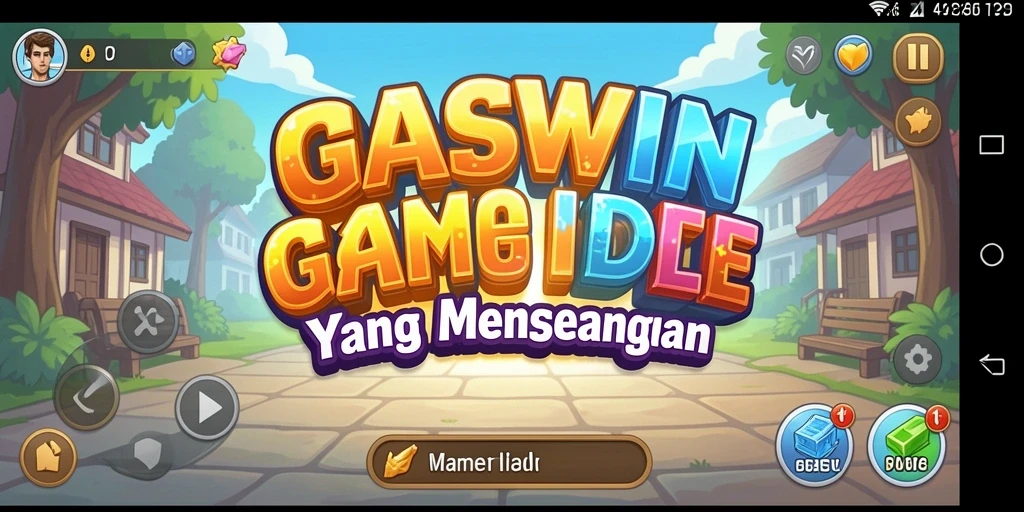Screenshot utama GASWIN menunjukkan gameplay menarik dan grafis yang memukau.