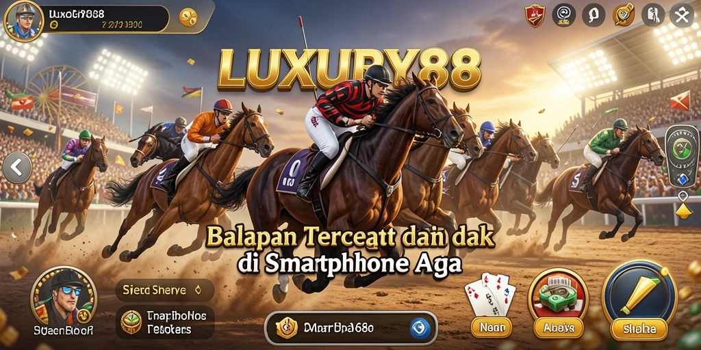 Tampilan gameplay <strong>LUXURY88</strong> yang mendebarkan saat balapan dengan lawan.