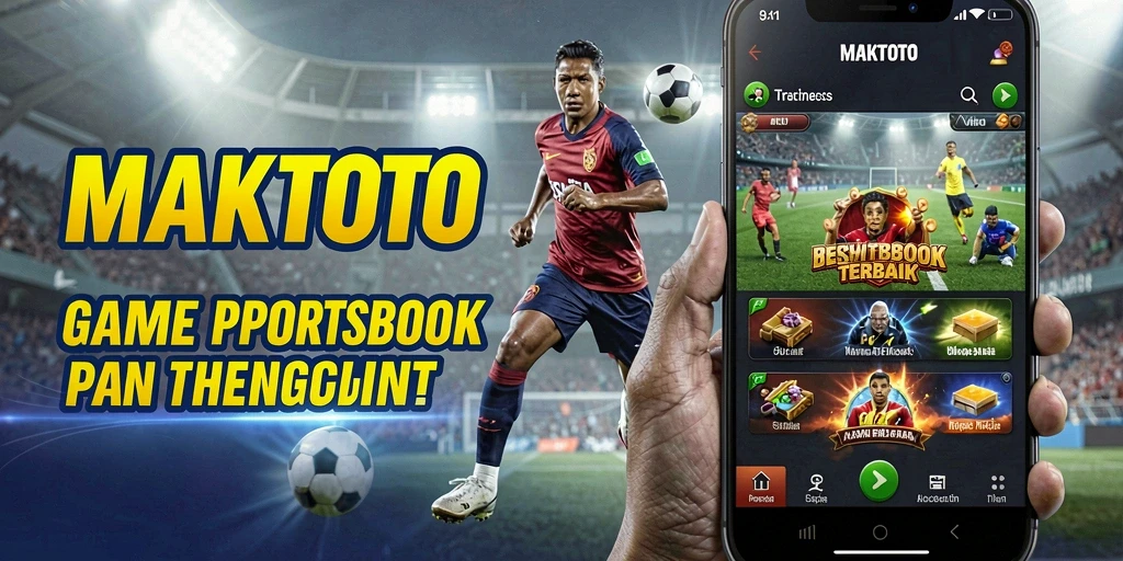 Screenshot utama MAKTOTO menampilkan antarmuka taruhan olahraga.
