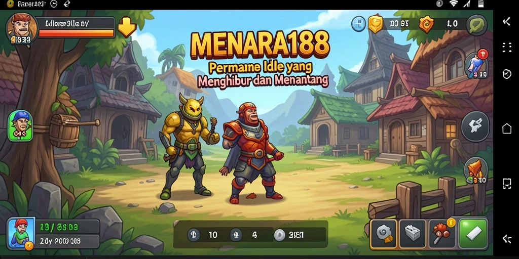 Tampilan gameplay MENARA188 yang menarik dan interaktif dalam genre Idle.