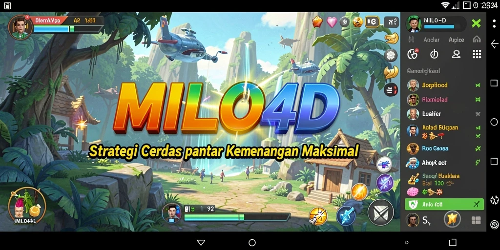 Tampilan gameplay <strong>MILO4D</strong> yang penuh strategi dan taktik.