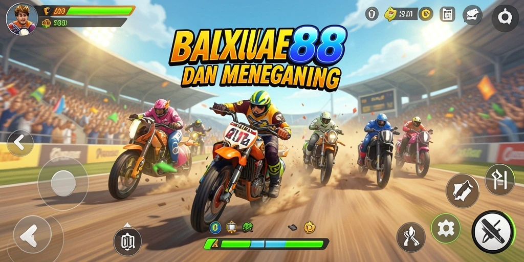 Tampilan gameplay MIXUE88 yang menegangkan saat balapan.