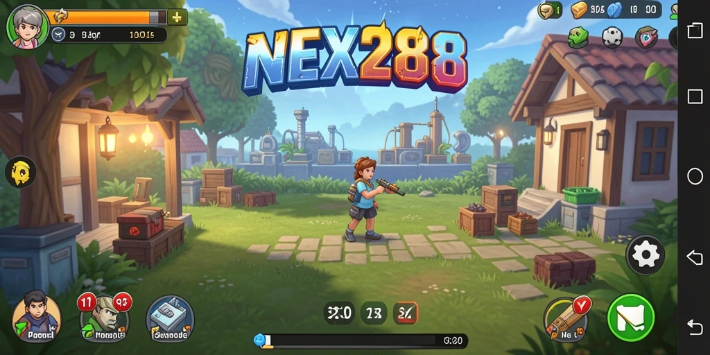 Screenshot NEX288 menunjukkan pengalaman gameplay Idle yang menarik.