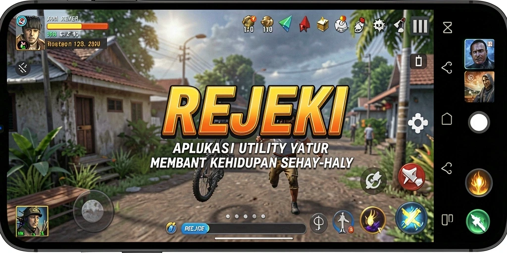 Tampilan fitur utama REJEKI yang memudahkan pengguna.