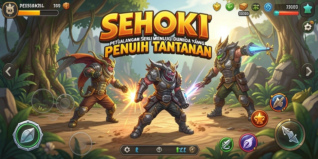 Tampilan gameplay SEHOKI yang memukau dan penuh tantangan.