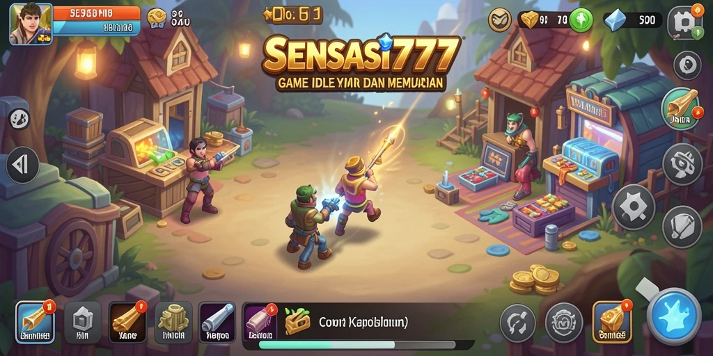 Screenshot SENSASI777 menampilkan gameplay Idle yang seru dan menarik.