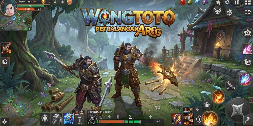 Tangkapan layar menunjukkan aksi mendebarkan dalam game ARPG.